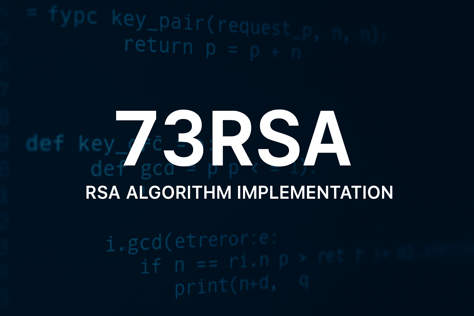 73RSA - Algoritmo RSA